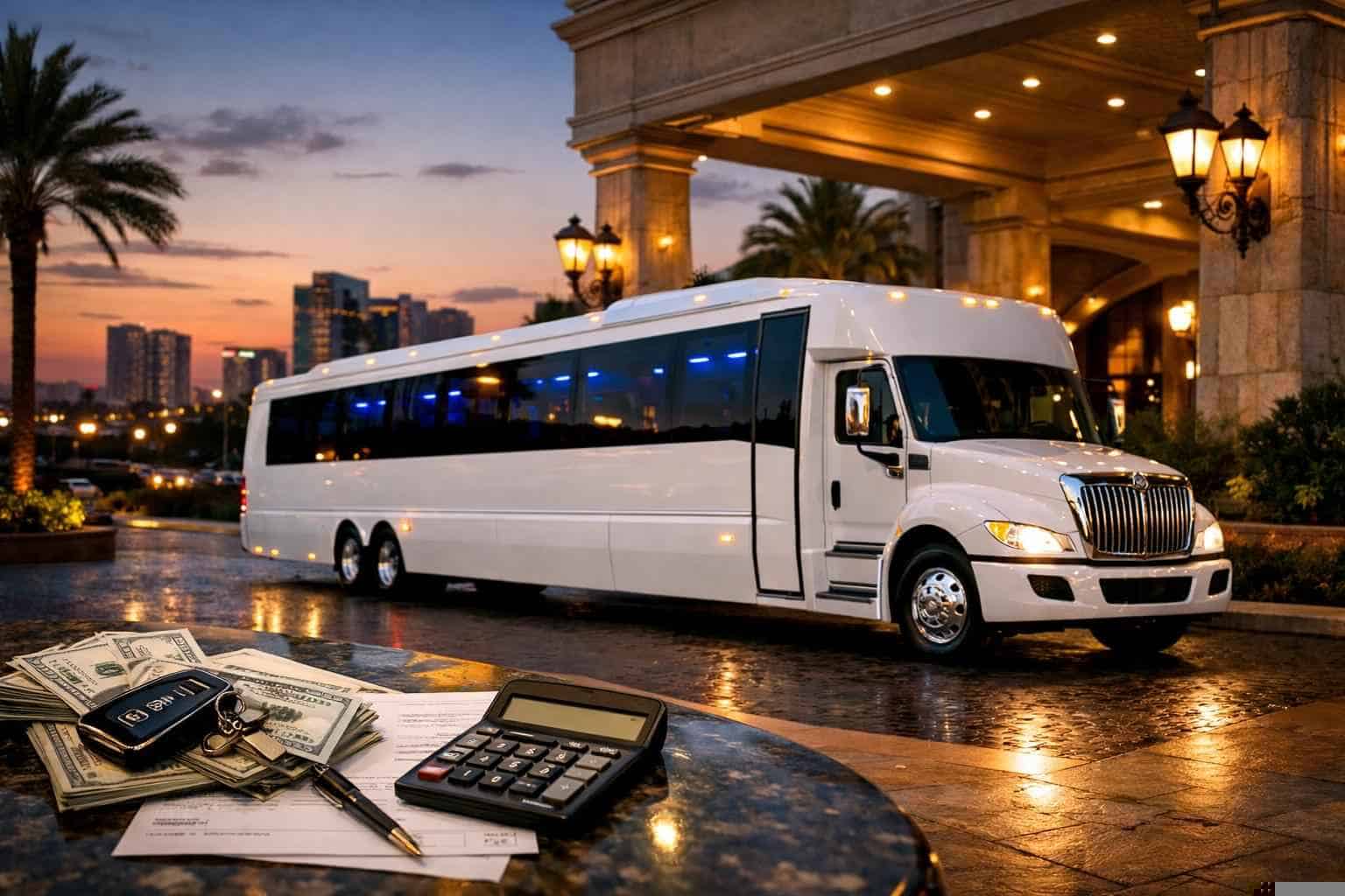 White Party Bus Rental Pricing in North Richland Hills TX